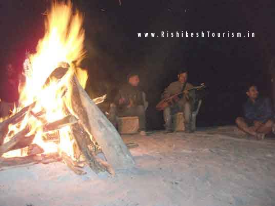 Camp Bonfire In Rishikesh